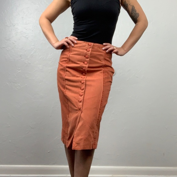 Vintage Dresses & Skirts - Vintage Millard Fillmore silk blend pencil skirt
